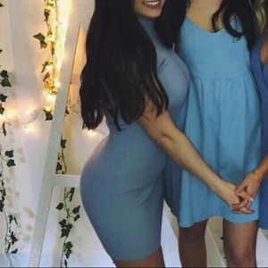 Blue forever 21 sweater dress